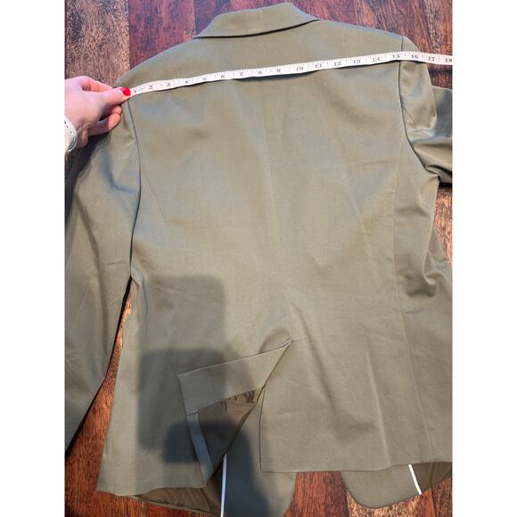 Banana Republic Long and Lean Green Blazer, Size 4 - Picture 7 of 8